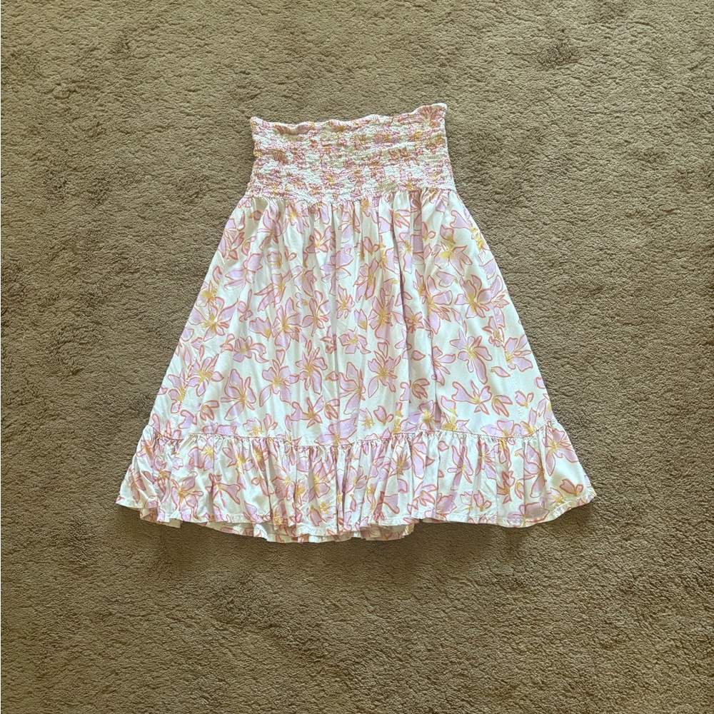 Yireh plumeria ruched mini dress